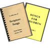 Hymns, Christian music song books, children's songs, songbooks, and Scripture songs